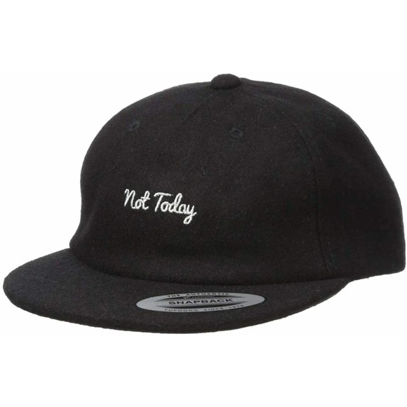Hurley Accessories - Hurley Women's "Not Today" Wool Strapback Hat Cap - Black